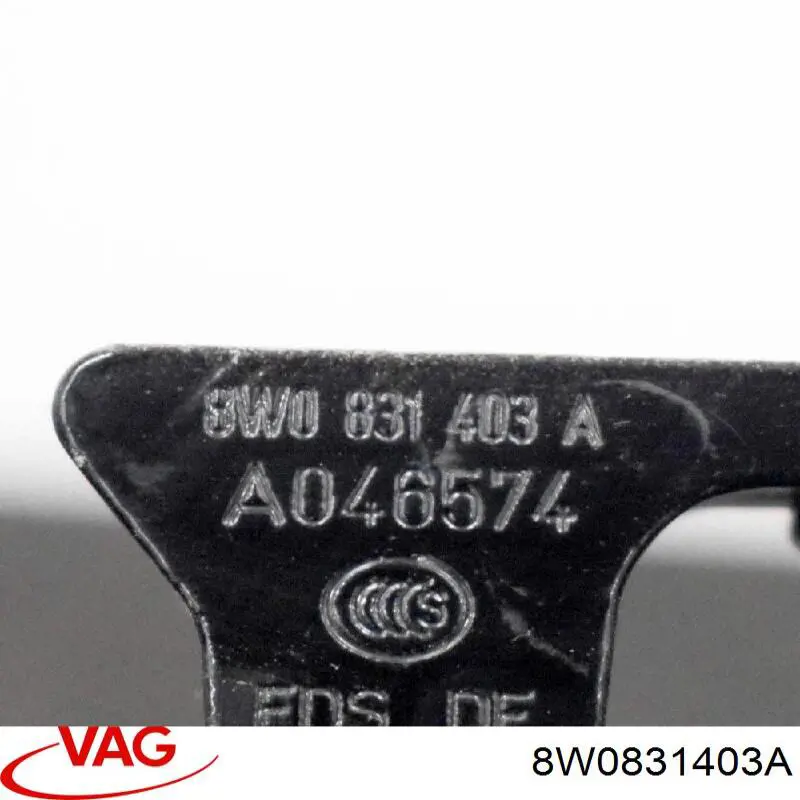 Завіса дверей передных лівих VAG 8W0831403A ціна, від 6.92 USD