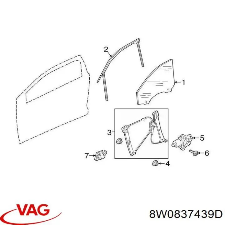  VAG 8W0837439D ціна, від 25.34 USD