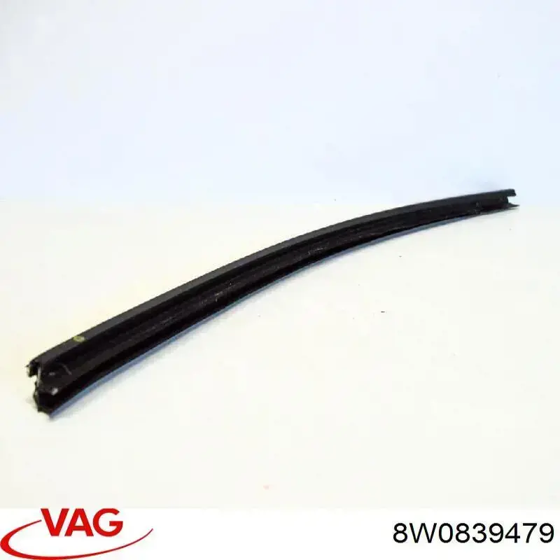 8W0839479 VAG Ущільнювач скла задніх дверей лівих, внутрішній (планка)