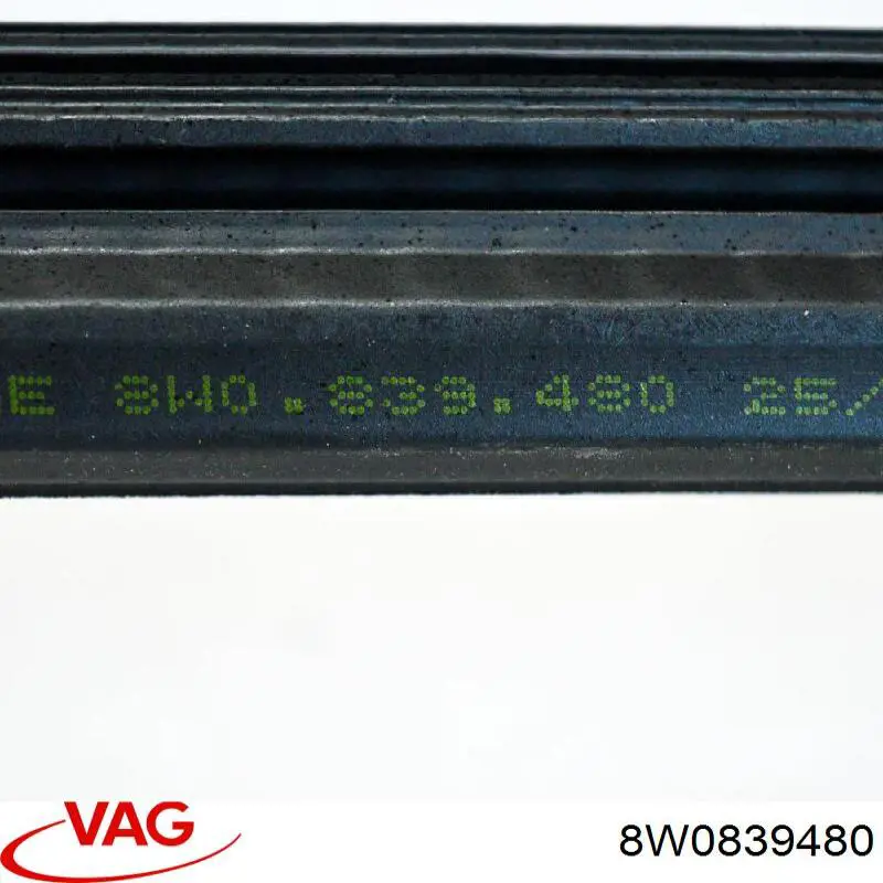 Ущільнювач скла задніх дверей правої, внутрішній (планка) VAG 8W0839480 ціна, від 1.27 USD