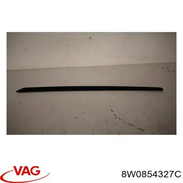 8W0854327C VAG Лівий молдинг вітрового скла