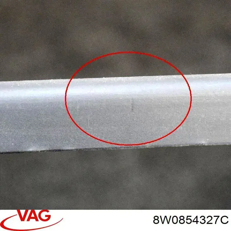 Купити 8W0854327C VAG Молдинг вітрового скла лівий