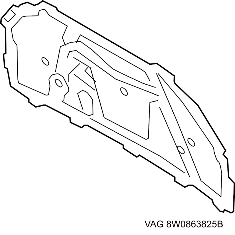 Купити 8W0863868 VAG Ізоляція моторного відсіку