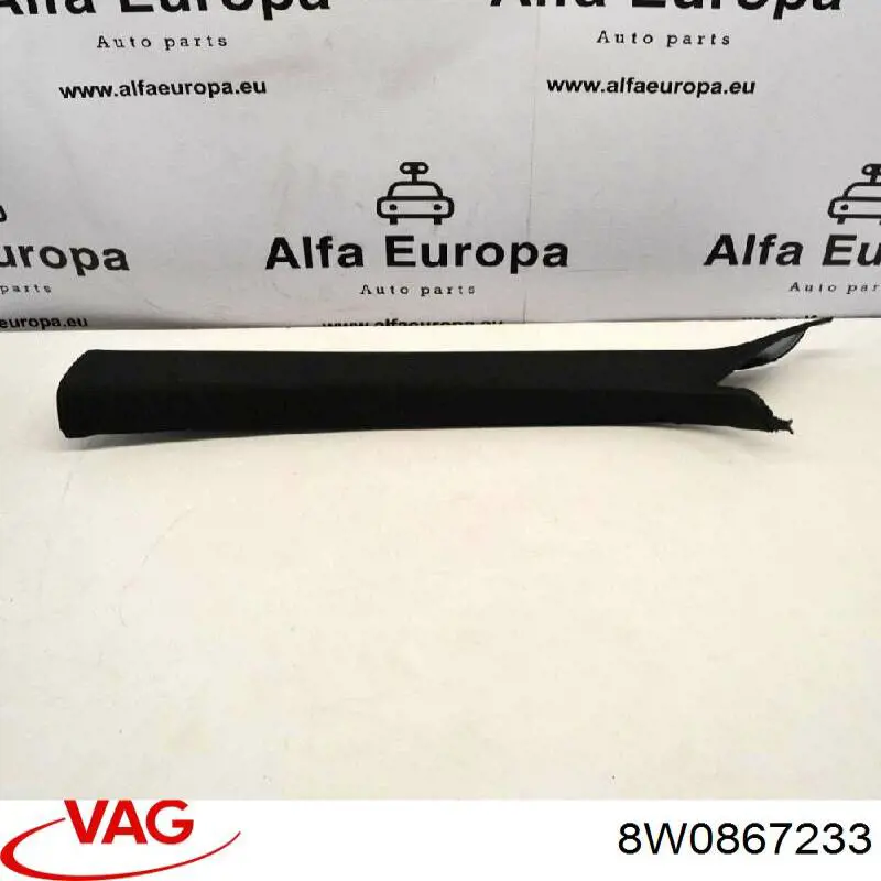 8W0867233 VAG Обшивка стійки кузова внутрішня, передня ліва