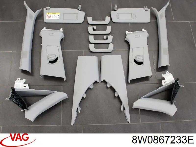 Купити 8W0867233E VAG Обшивка стійки кузова внутрішня, передня ліва