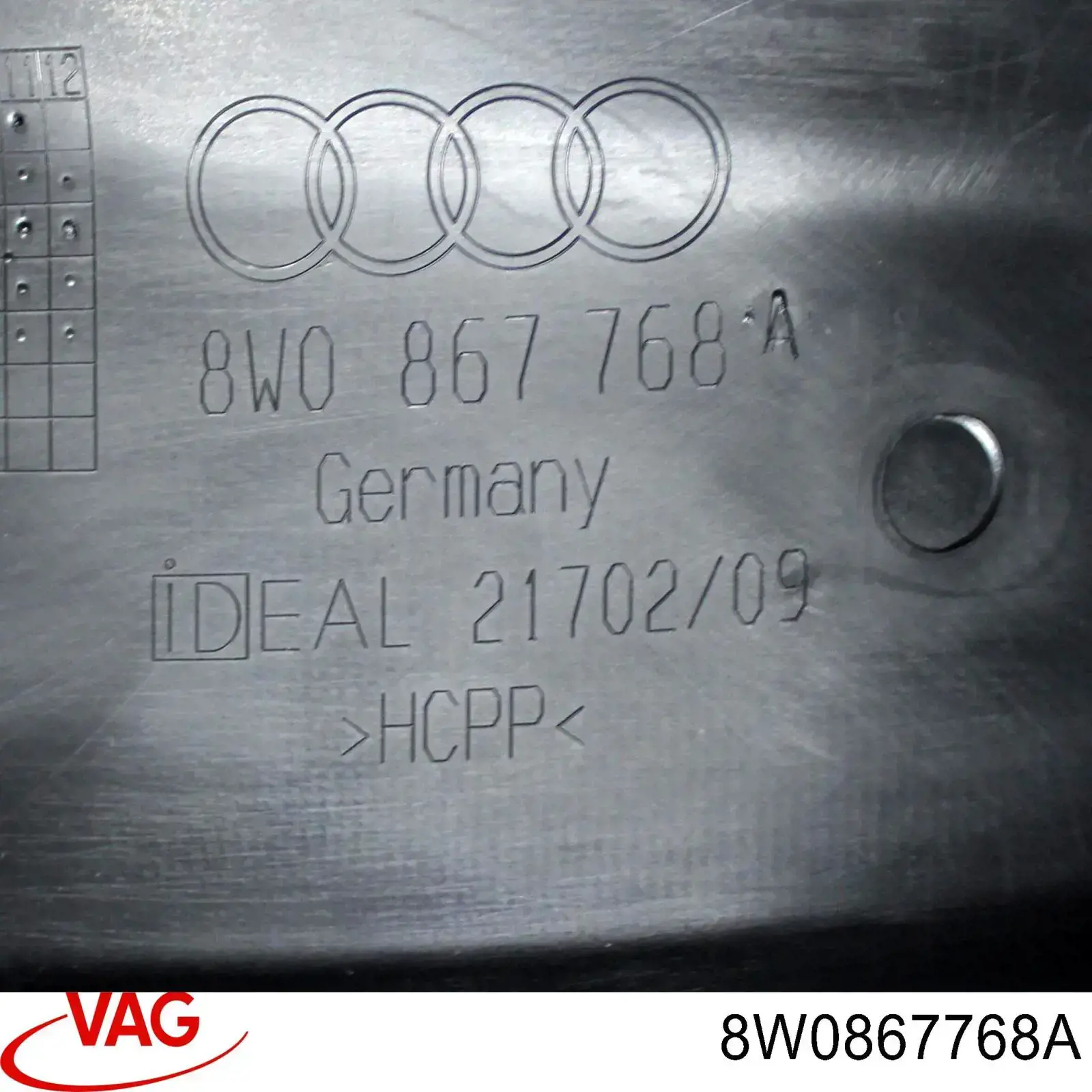 8W0867768A VAG Обшивка стійки кузова внутрішня, задня права