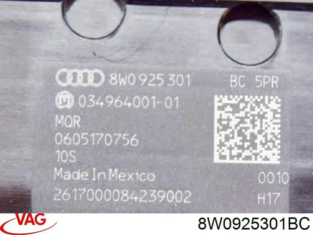Блок кнопок центральної консолі 8W0925301BC VAG