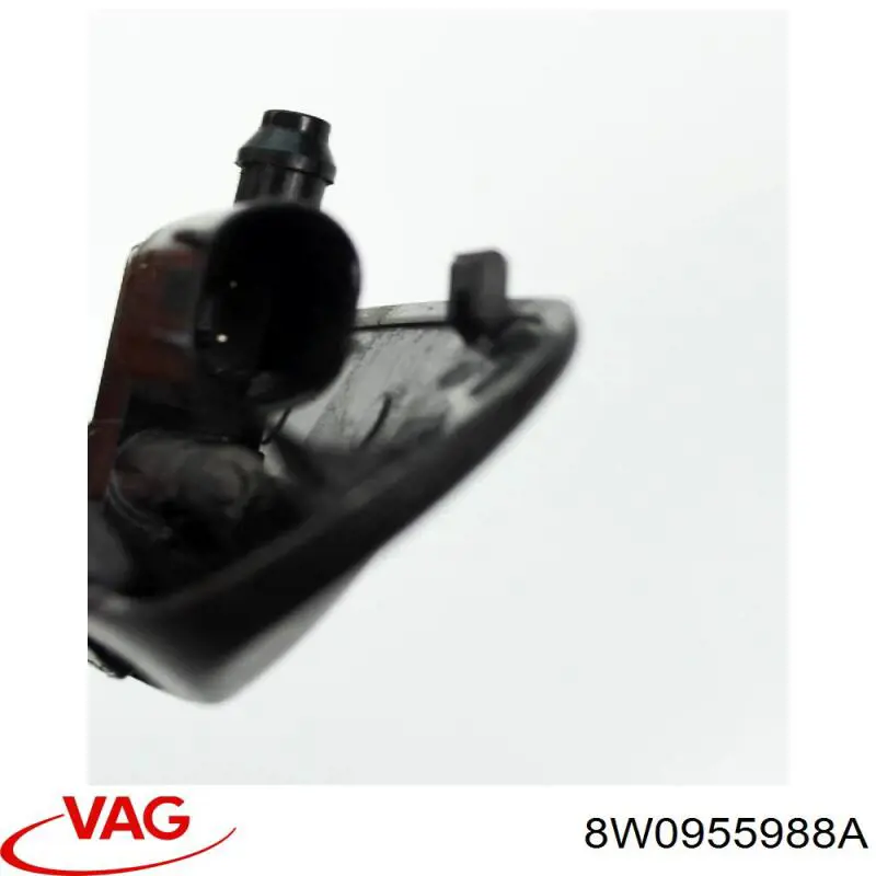 Форсунка омивача скла лобового, права 8W0955988A VAG