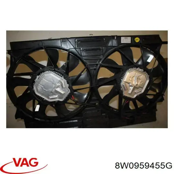 Купити 8W0959455G VAG Електровентилятор охолодження в зборі (двигун + крильчатка), правий