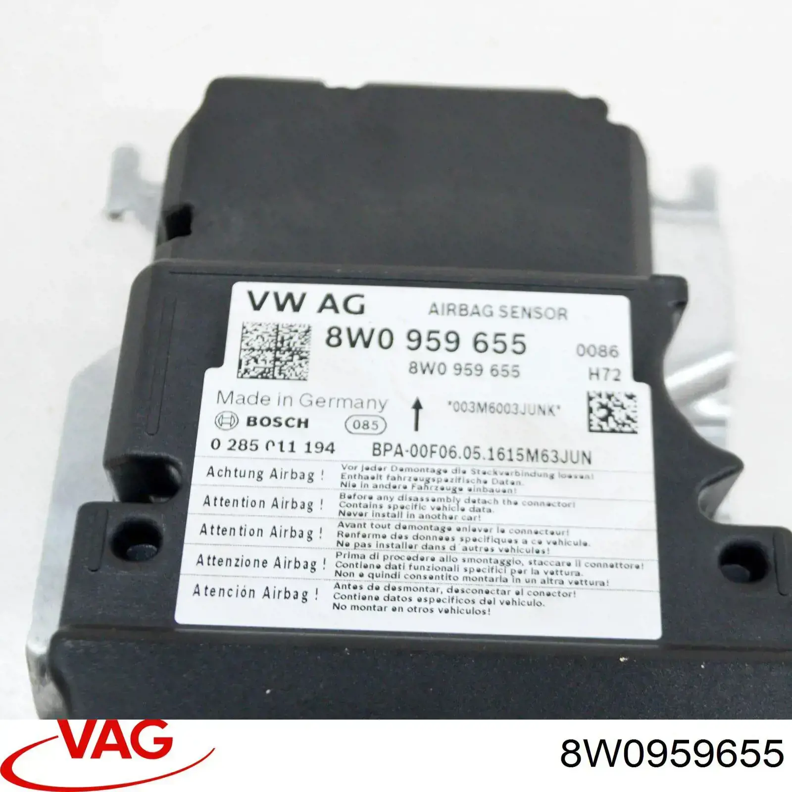 Модуль-процесор керування подушки безпеки VAG 8W0959655 ціна, від 126.55 USD