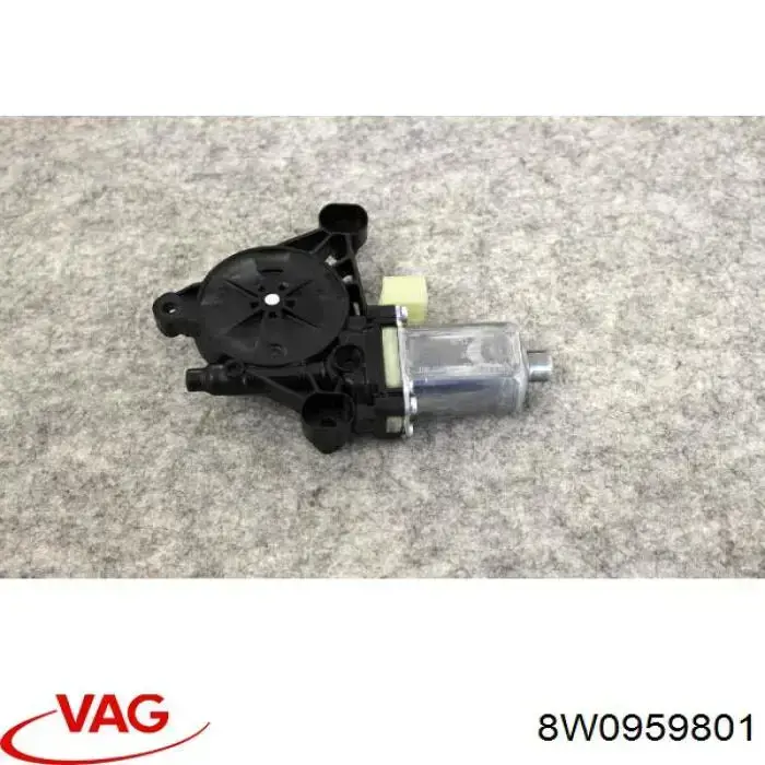 Двигун склопідіймача двері передньої, лівої 8W0959801 VAG