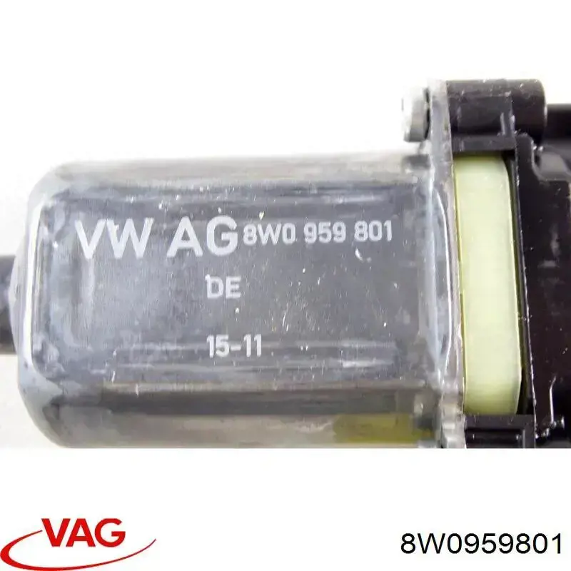 Купити 8W0959801 VAG Двигун склопідіймача двері передньої, лівої