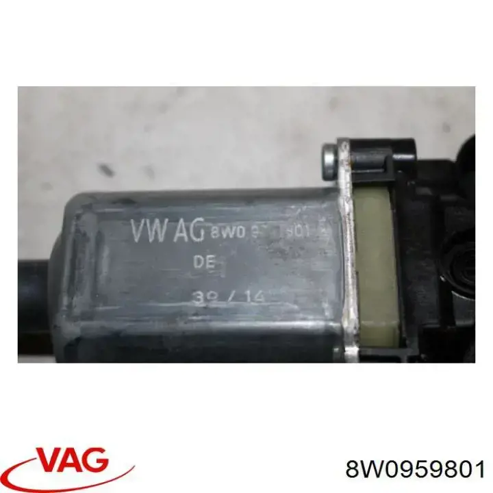 Купити 8W0959801 VAG Двигун склопідіймача двері передньої, лівої
