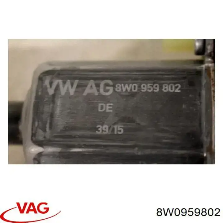 Купити 8W0959802 VAG Двигун склопідіймача двері передньої, правої