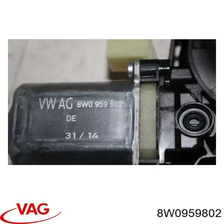 Мотор стеклоподъемника двери передней, правой VAG 8W0959802
