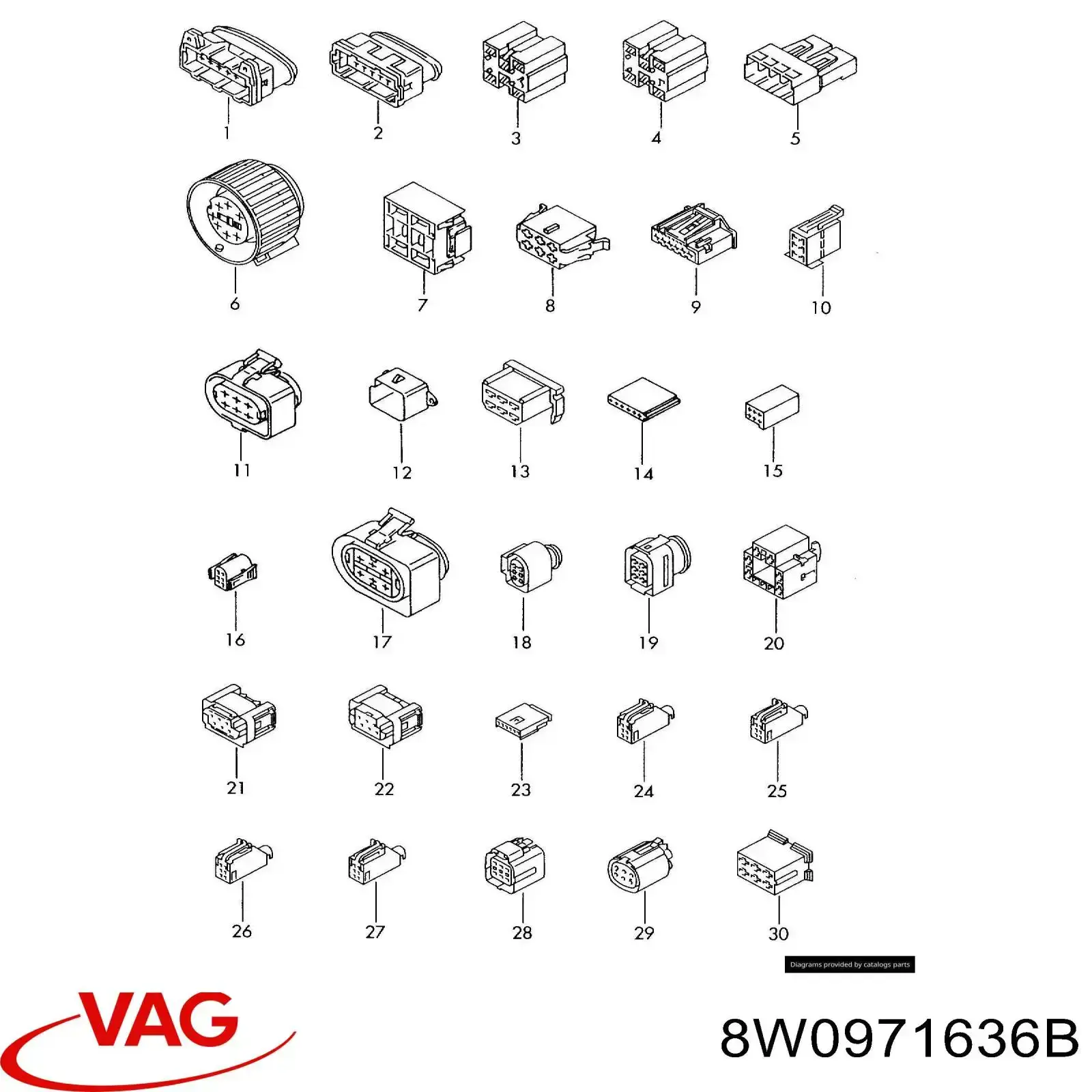  VAG 8W0971636B ціна, від 2.37 USD