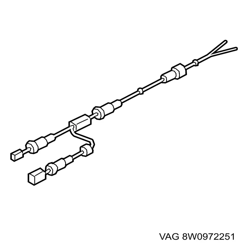 Купити 8W0972251 VAG Дріт датчика АБС передній лівий