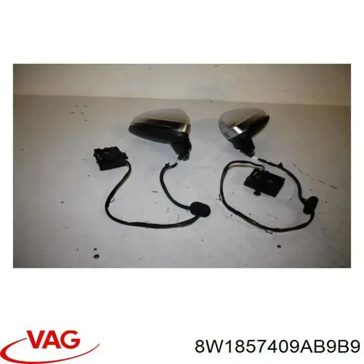 Купити 8W1857409AB9B9 VAG Бічне дзеркало заднього виду ліве