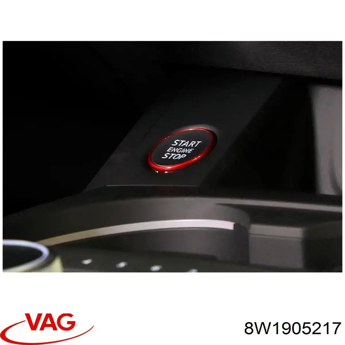 Кнопка запуску двигуна Audi A4 Avant B9 (8W5, 8WD) (Ауді A4)