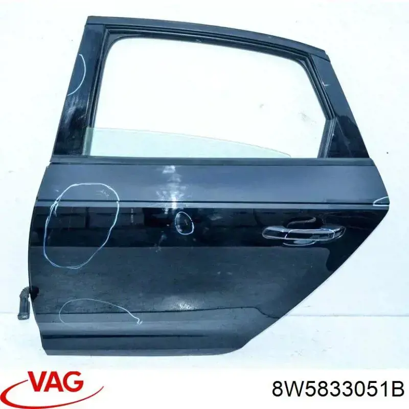 Двері задні VAG 8W5833051B ціна, від 253.33 USD