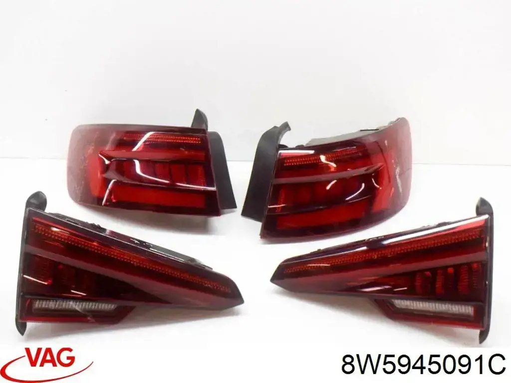 Ліхтар задній лівий, зовнішній 8W5945091C VAG