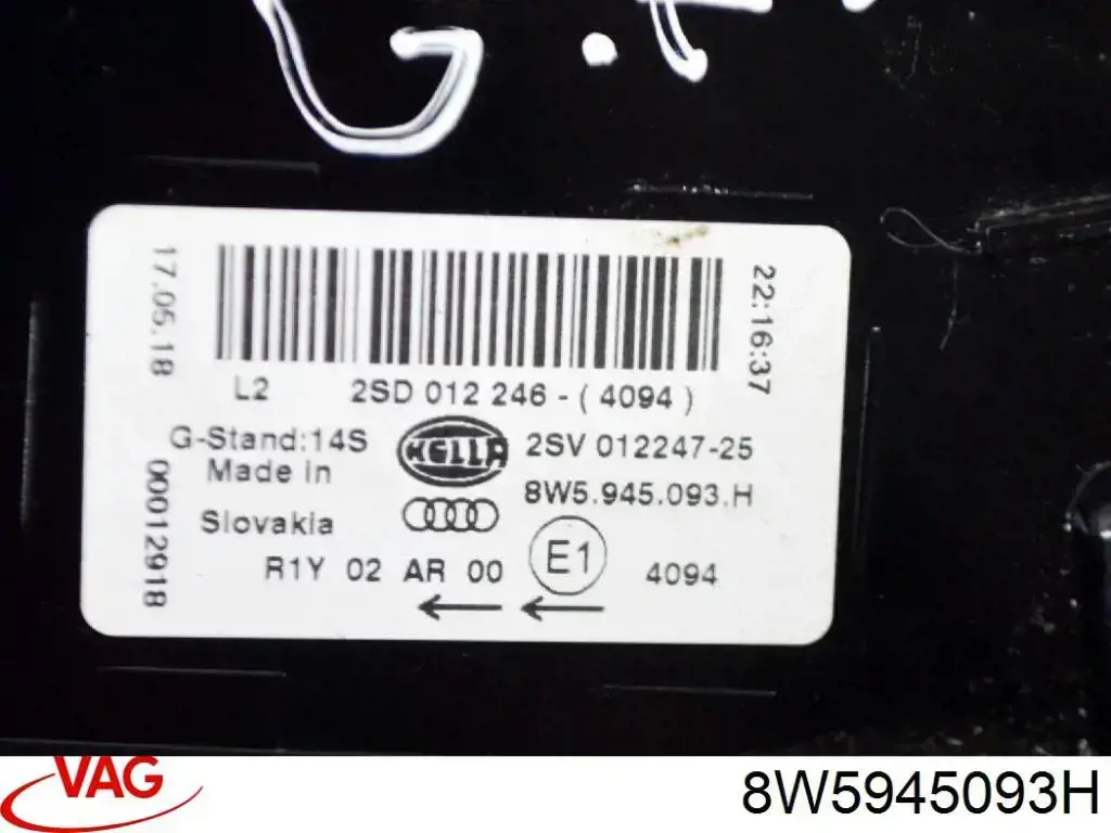 8W5945093H VAG 