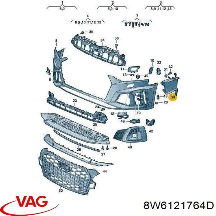 8W6121764D VAG 