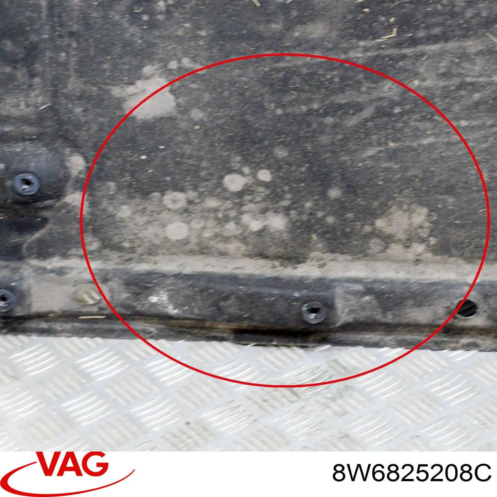 Захист днища, правий 8W6825208C VAG