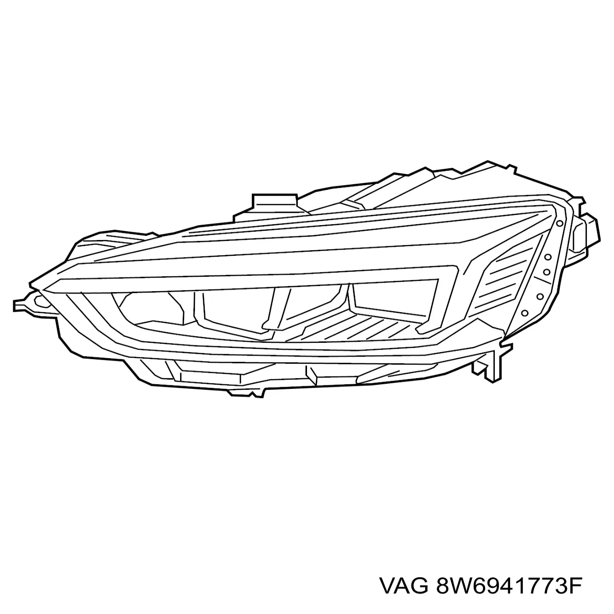 Фара ліва 8W6941773F VAG