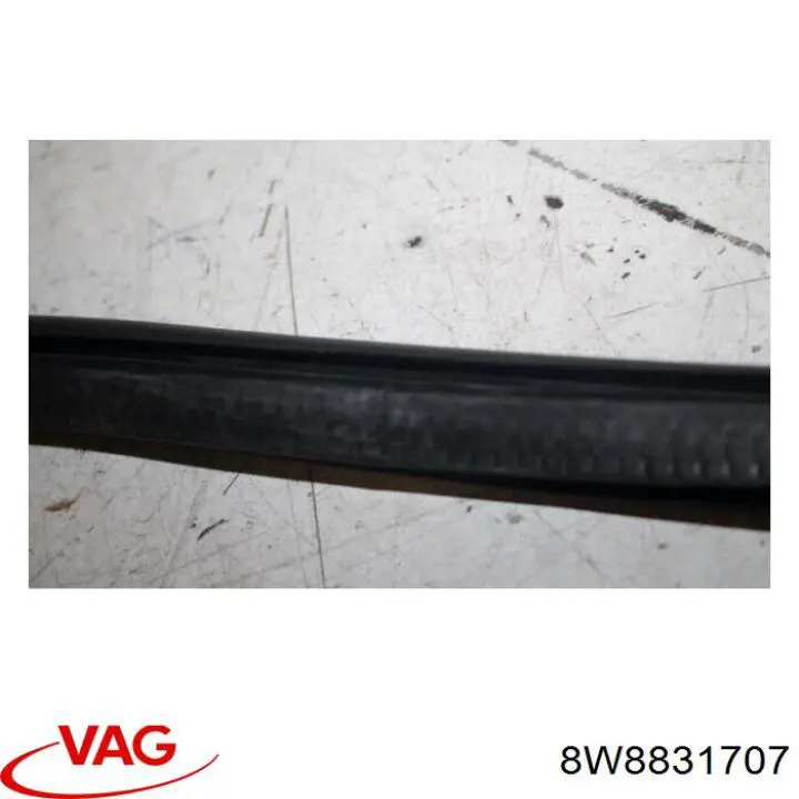 Ущільнювач дверей передніх, лівих (на кузові) VAG 8W8831707 ціна, від 38.11 USD