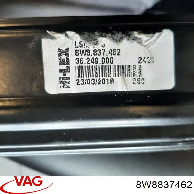 Склопідйомник (механізм переміщення скла) VAG 8W8837462 ціна, від 124.84 USD