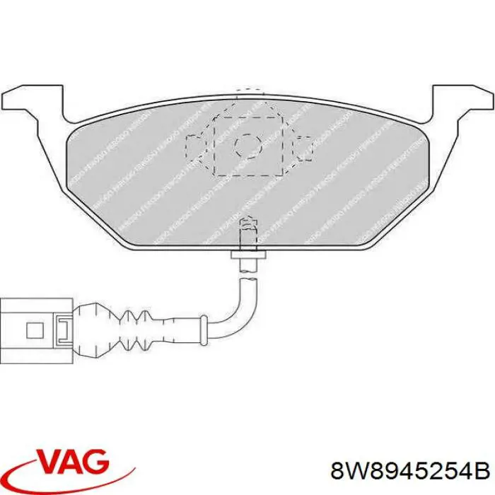  VAG 8W8945254B ціна, від 17.00 USD