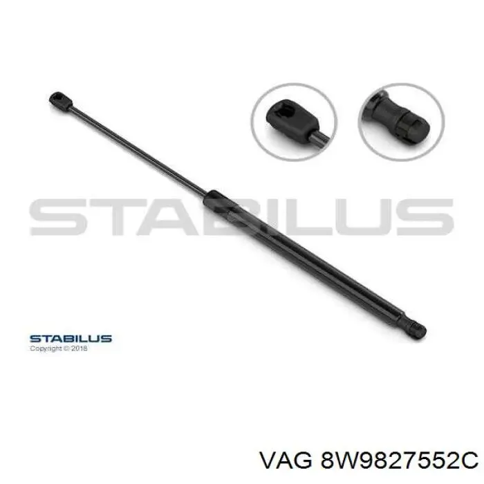 Амортизатор двері задньої VAG 8W9827552C ціна, від 8.13 USD