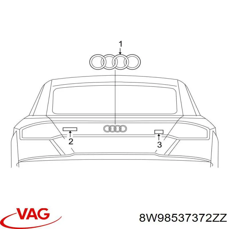 Купити 8W98537372ZZ VAG 