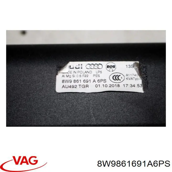  VAG 8W9861691A6PS ціна, від 50.66 USD