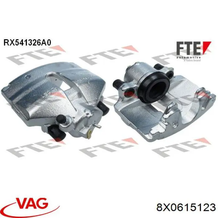 Супорт гальмівний передній лівий VAG 8X0615123 ціна, від 12.67 USD