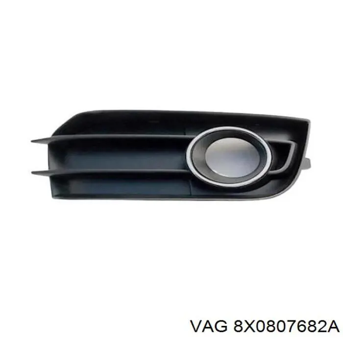 8X0807682A Market (OEM) заглушка/ решітка протитуманних фар бампера переднього, права