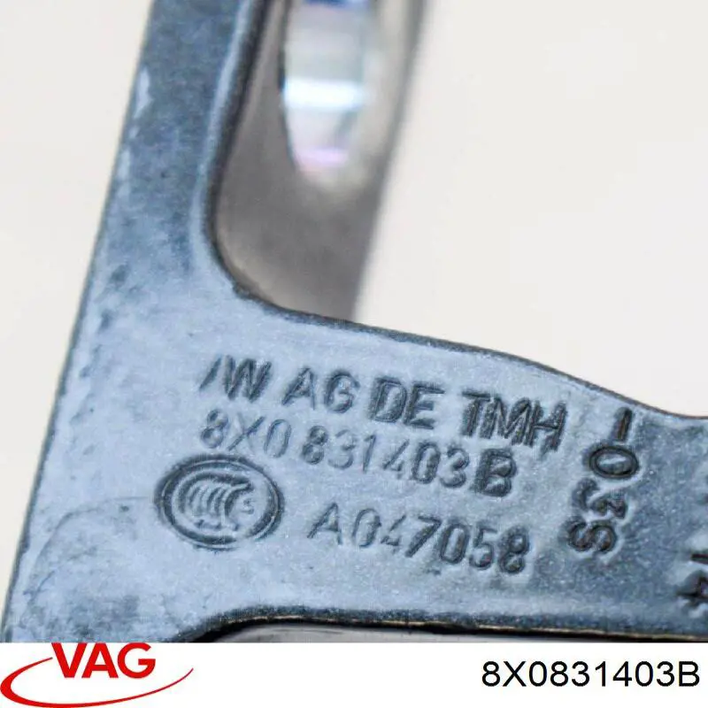 Шарнір передніх лівих дверей VAG 8X0831403B