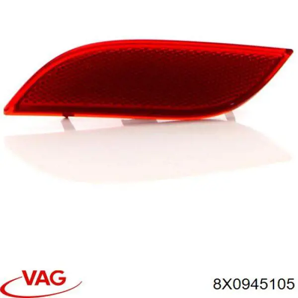 Лівий катафот заднього бампера VAG 8X0945105 ціна, від 11.39 USD