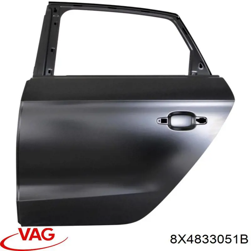 Двері задні VAG 8X4833051B ціна, від 483.35 USD