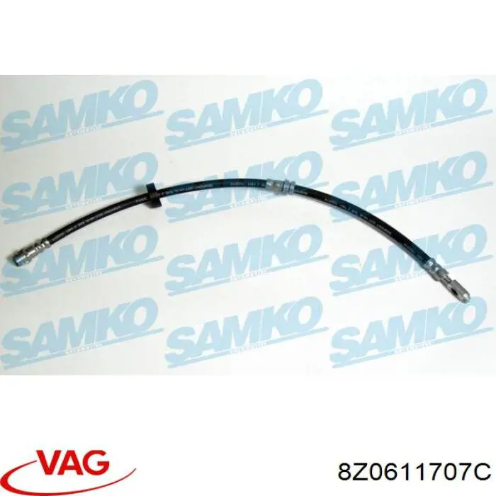 Шланг гальмівний передній VAG 8Z0611707C ціна, від 11.30 USD