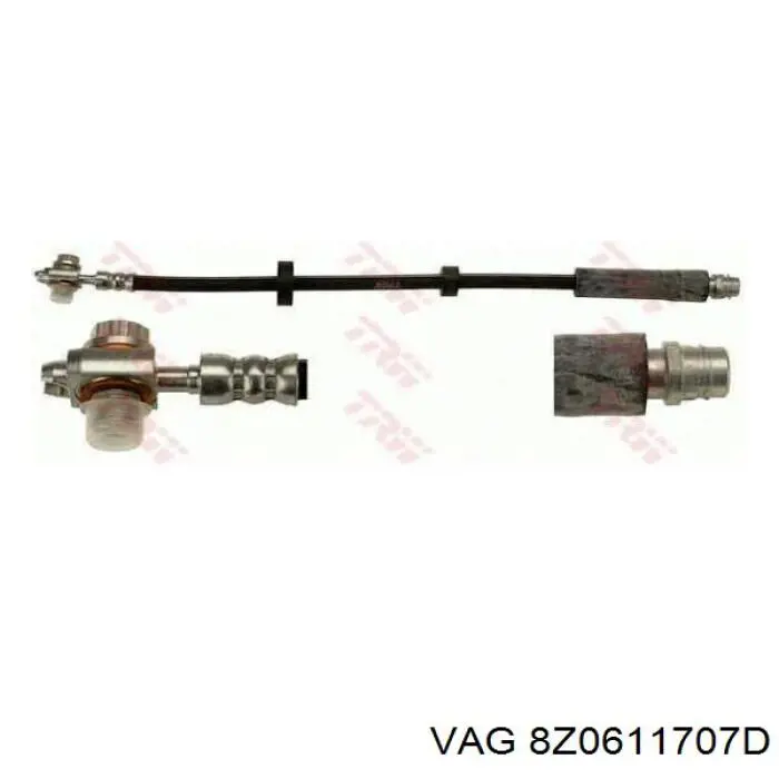 Купити 8Z0611707D VAG Гальмівні шланги передні