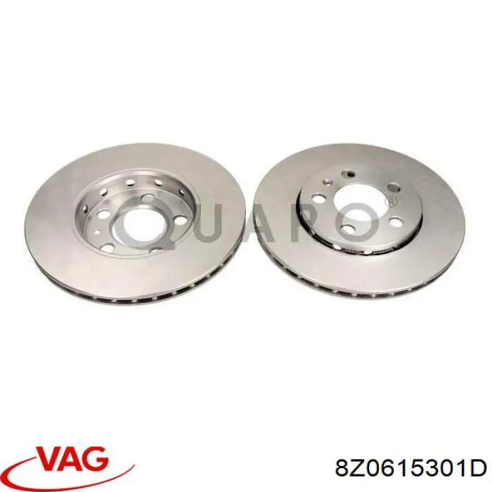8Z0615301D VAG Гальмо дискове переднє