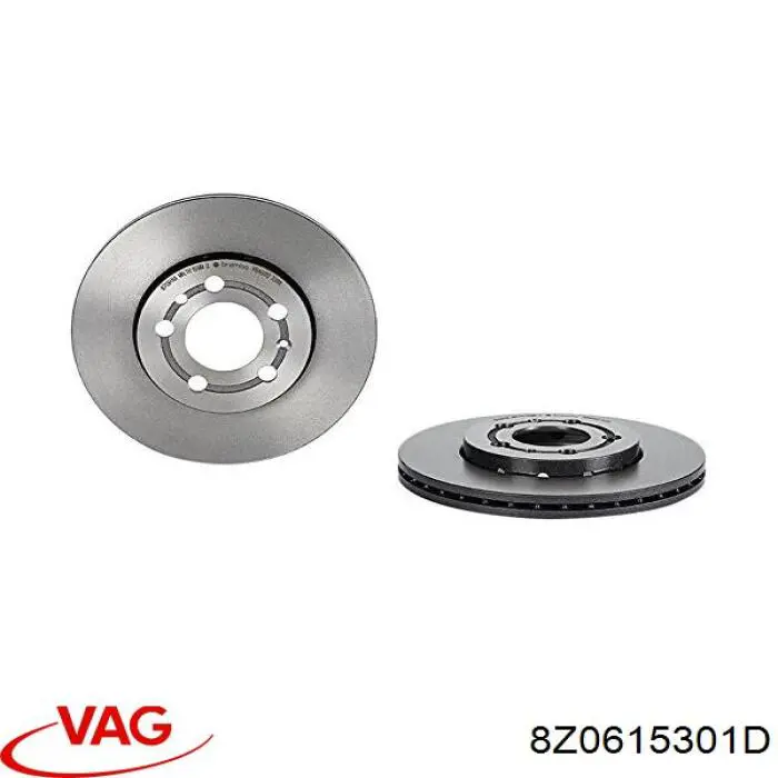 Гальмівні диски передні 8Z0615301D VAG