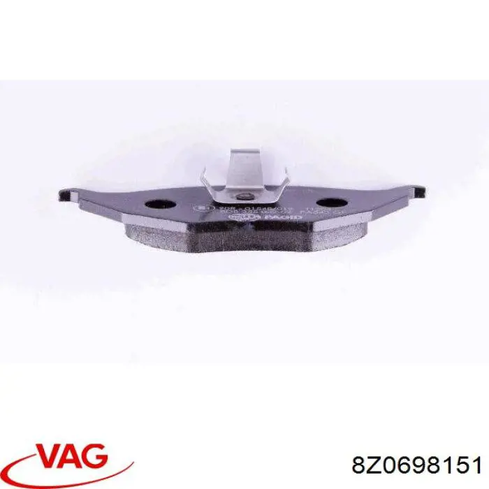Купити 8Z0698151 VAG Колодки гальмівні передні, дискові