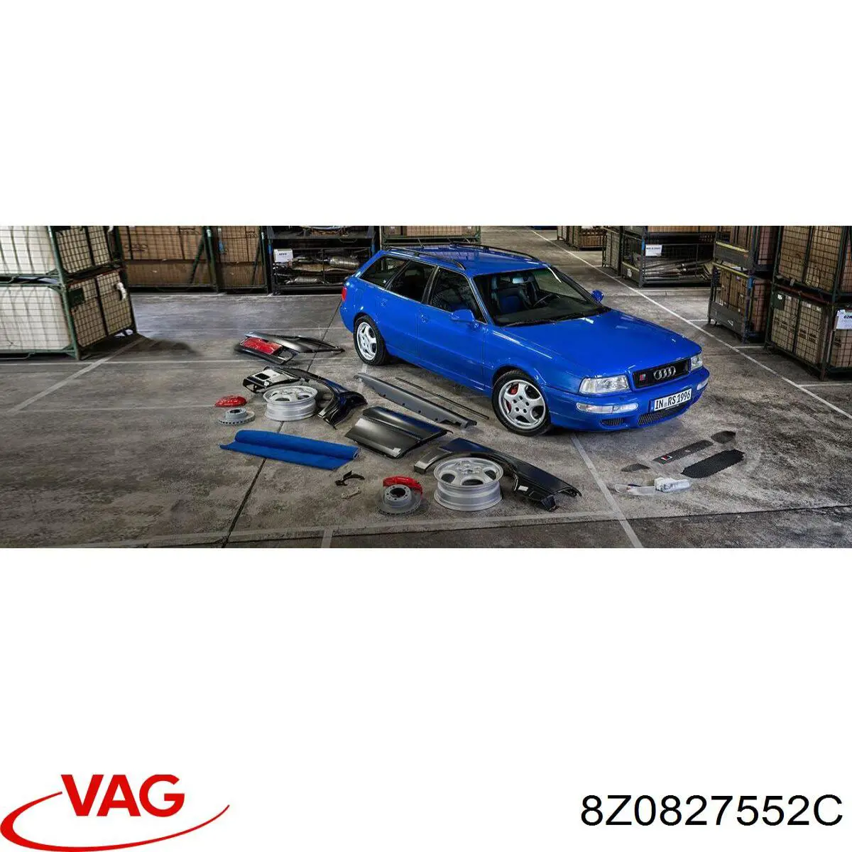 8Z0827552B VAG Амортизатор кришки багажника / двері 3/5-ї задньої