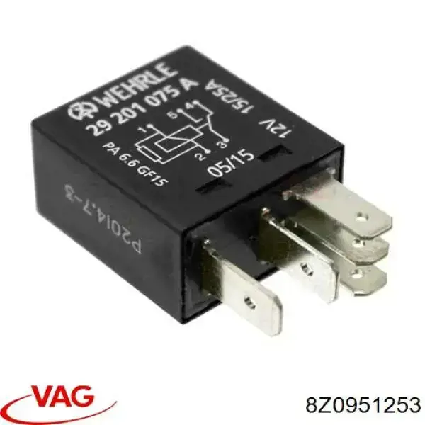 Реле стартера 8Z0951253 VAG
