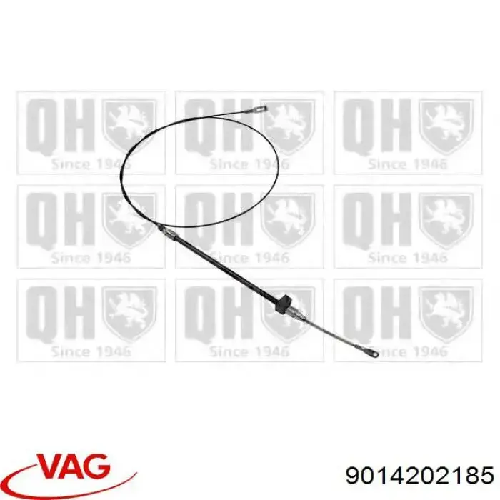 Трос стоянкового гальма передній VAG 9014202185 ціна, від 11.25 USD