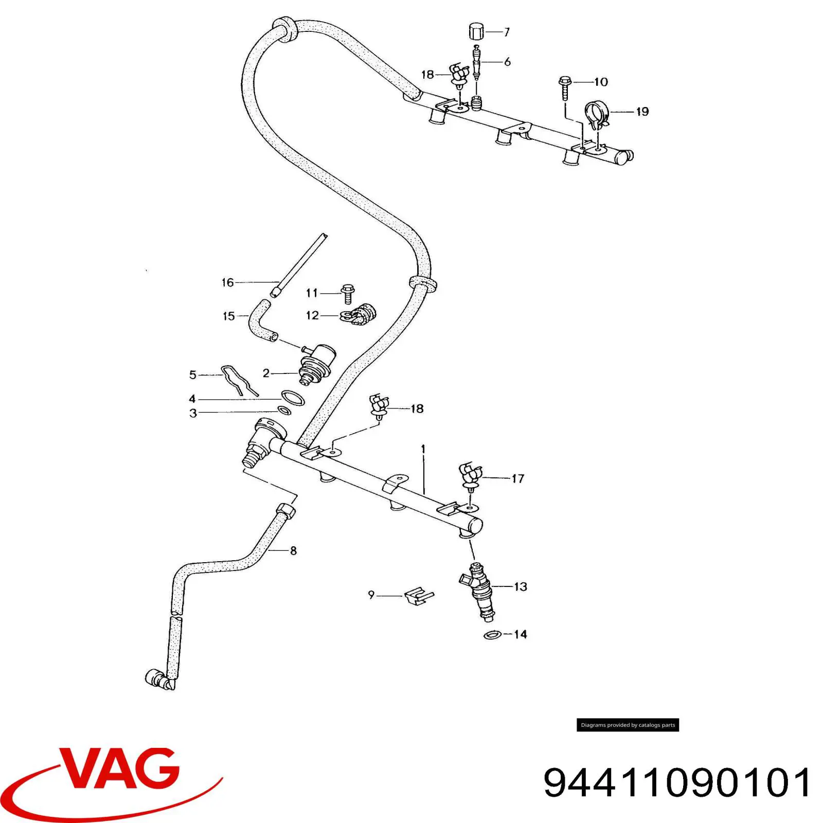 Ущільнююче кільце форсунок інжектора VAG 94411090101 ціна, від 1.01 USD