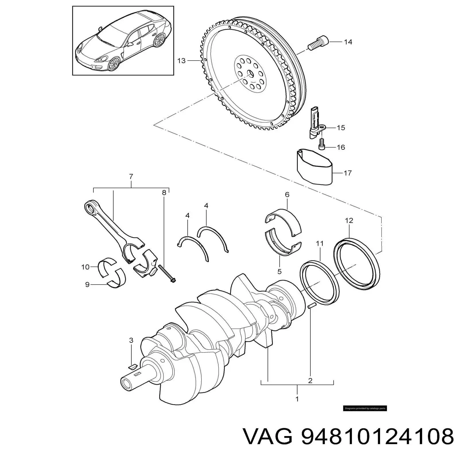  Porsche 94810124108 ціна, від 37.77 USD